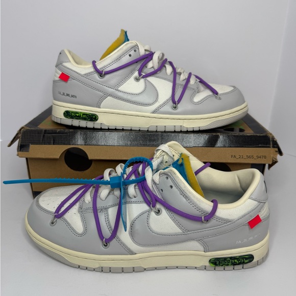 Nike Off-White Dunk Low “Lot 47 of 50” 🔥 Size 10M 👟 Lightly Used